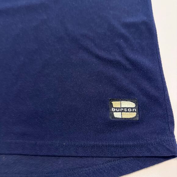 BURTON Snowboards Fleece Long Sleeve Sweater Base Layer Navy Gorpcore size XL - Picture 5 of 5